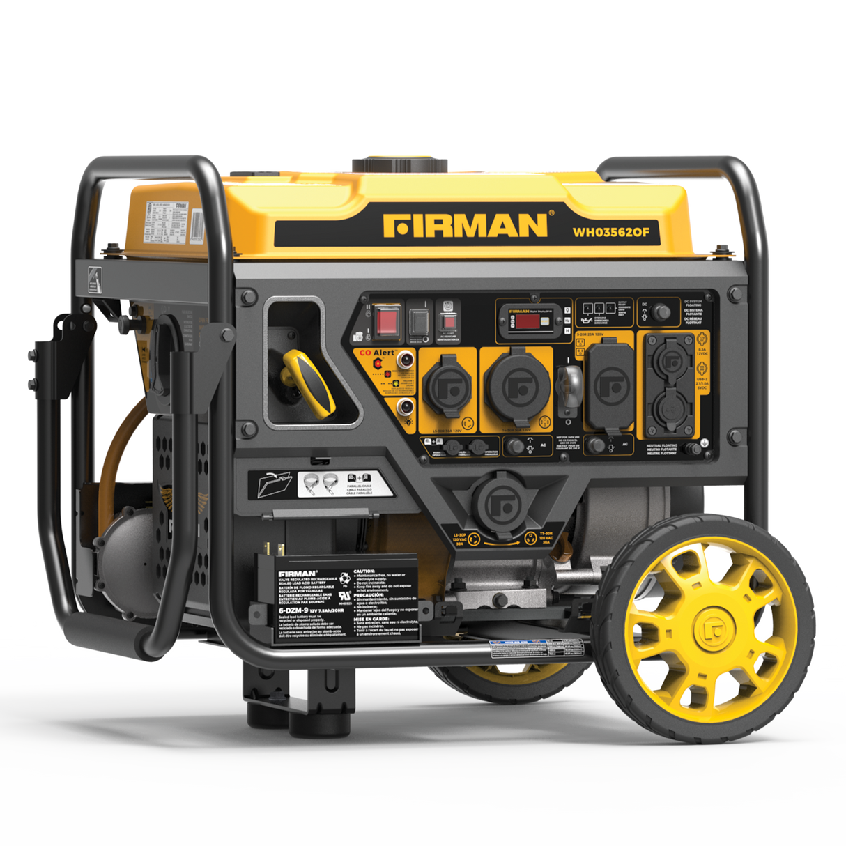 Dual Fuel Open Frame Inverter 4400W Electric Start with CO ALERT