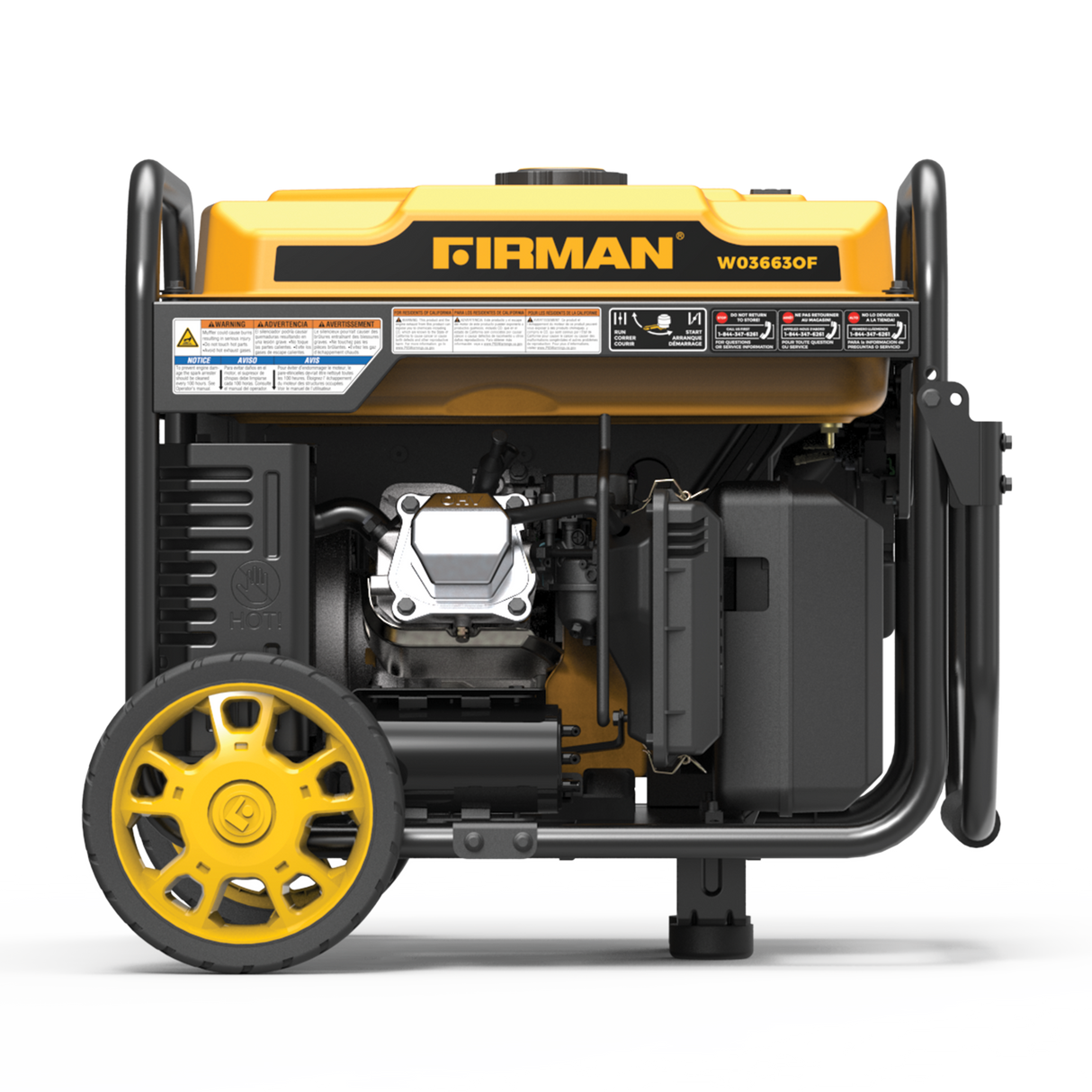 Inverter Open Frame Portable Generator 4500W Remote Start with CO Alert