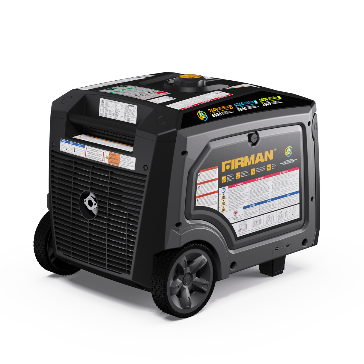 Tri Fuel Inverter Portable Generator 7500W Electric Start 120/240V Parallel Ready CO Alert