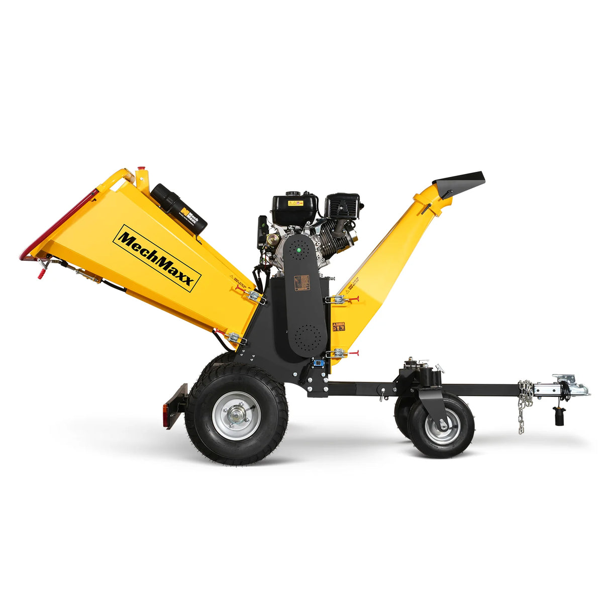 MechMaxx 6 inch E-start Zonsen 420cc 13.4hp Gas Powered 4 - Wheel Drum Wood Chipper with Taillight , B150
