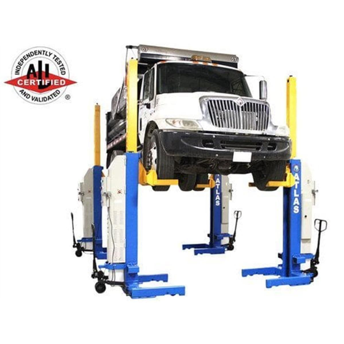 Atlas Maxima ML-4034BC ALI Certified Battery-Powered Mobile Column Lift, 4-Column 74,000 lb. Capacity