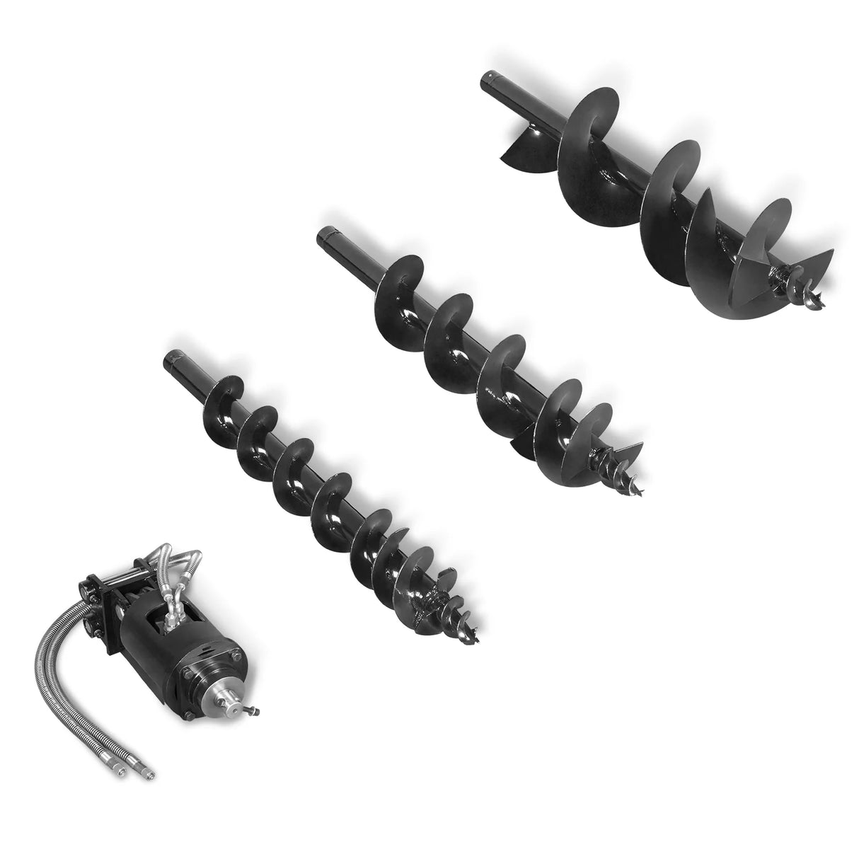 Three-Rod Auger for Mini Compact Excavator MEC17, MEC17PRO (SKU: 150533; 150534)