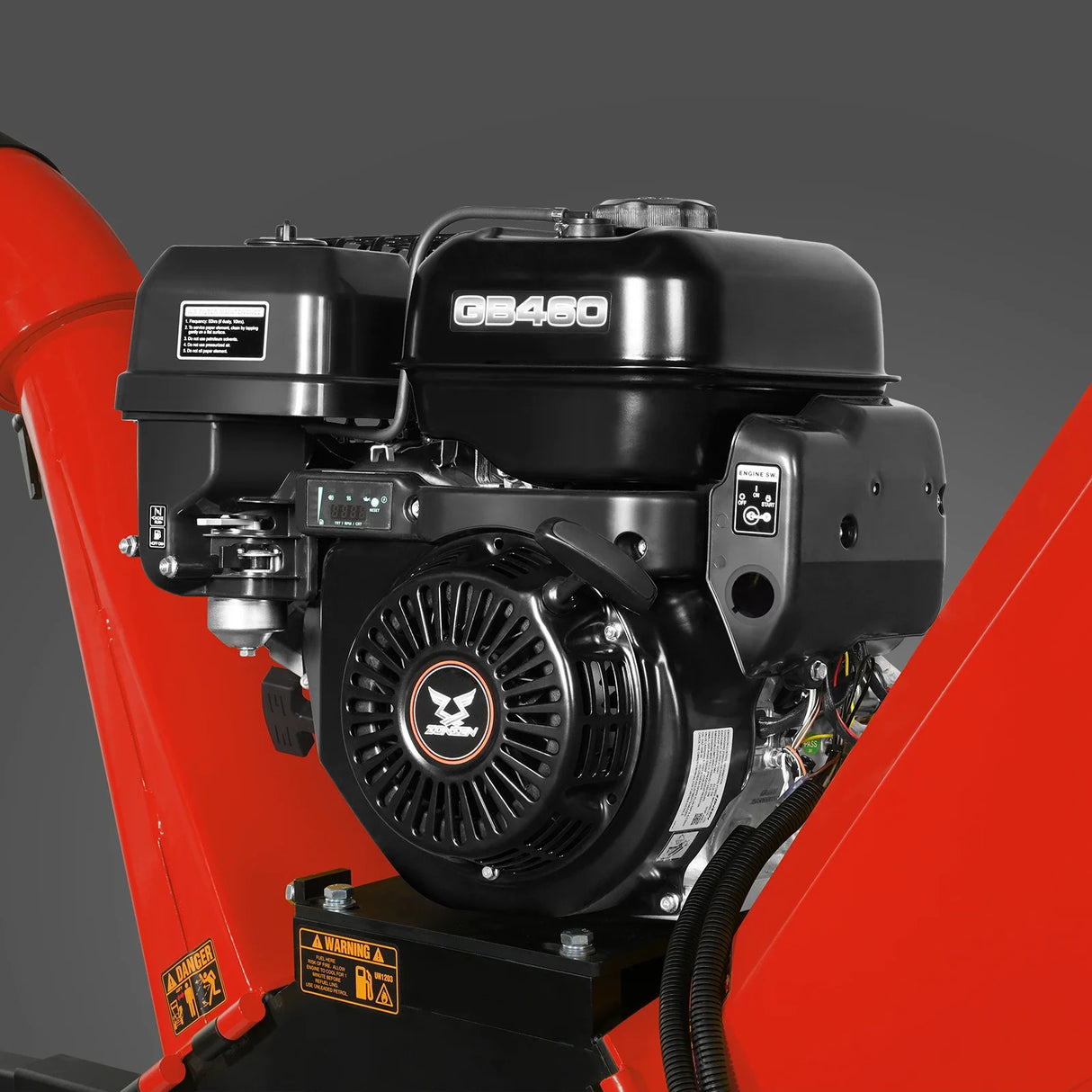 MechMaxx 5 inch E-start ZONSEN 459cc Gasoline Engine Powered Wood Chipper , GS1500