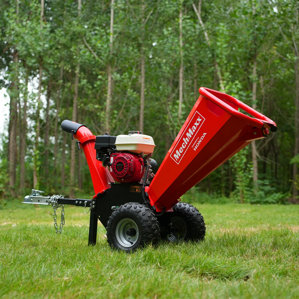 MechMaxx HONDA GX200 Gasoline Engine Powered 4 inch Wood Chipper, GS650