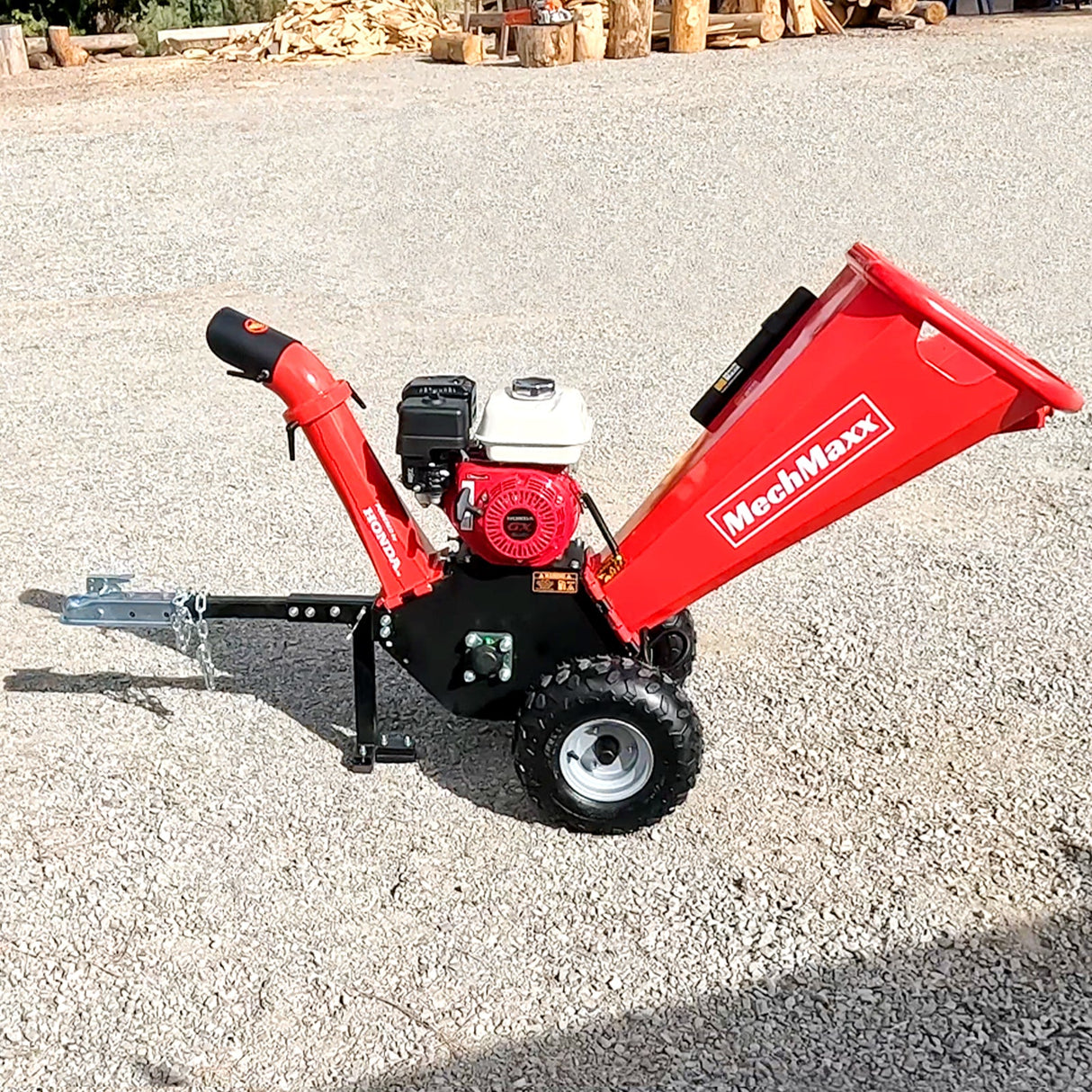 MechMaxx HONDA GX200 Gasoline Engine Powered 4 inch Wood Chipper, GS650