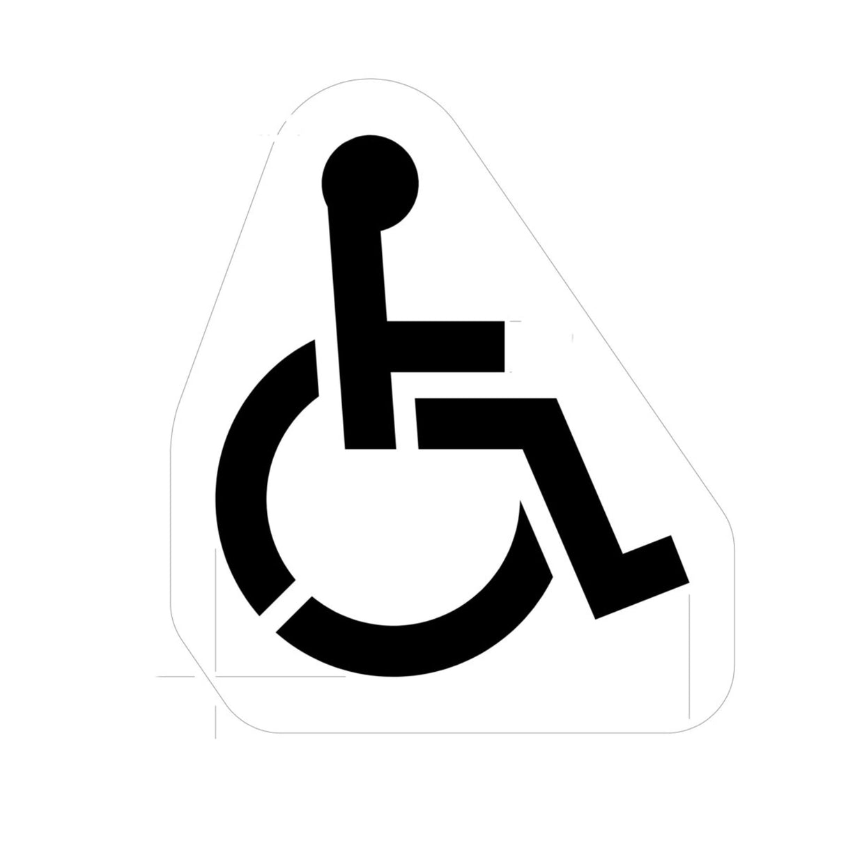 Newstripe Handicap Symbol Stencil