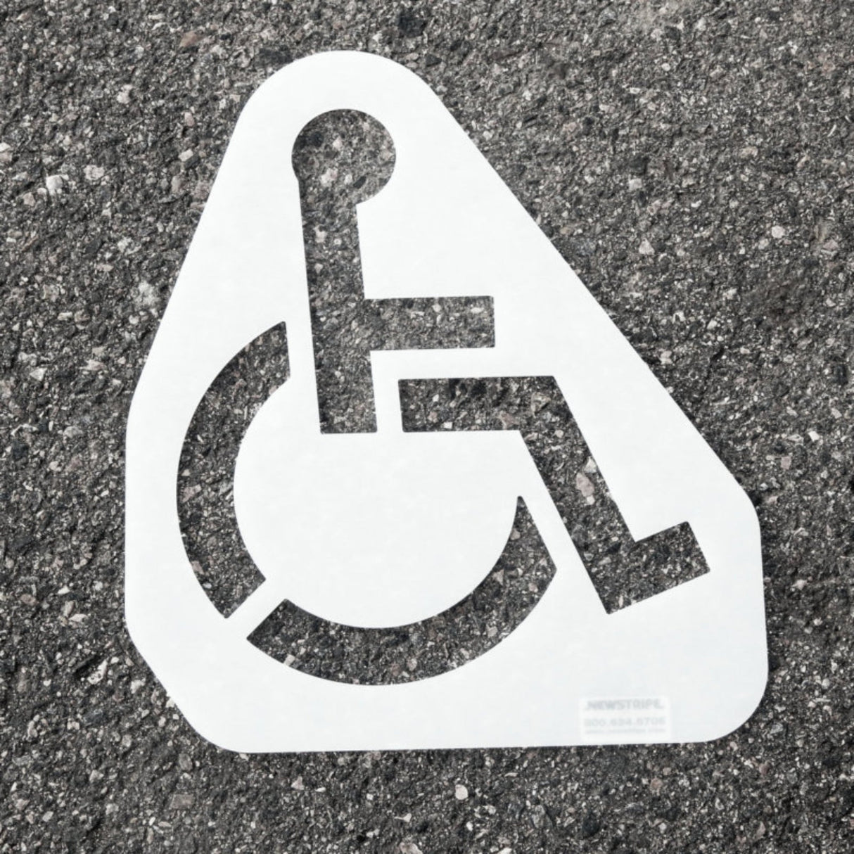 Newstripe Handicap Symbol Stencil