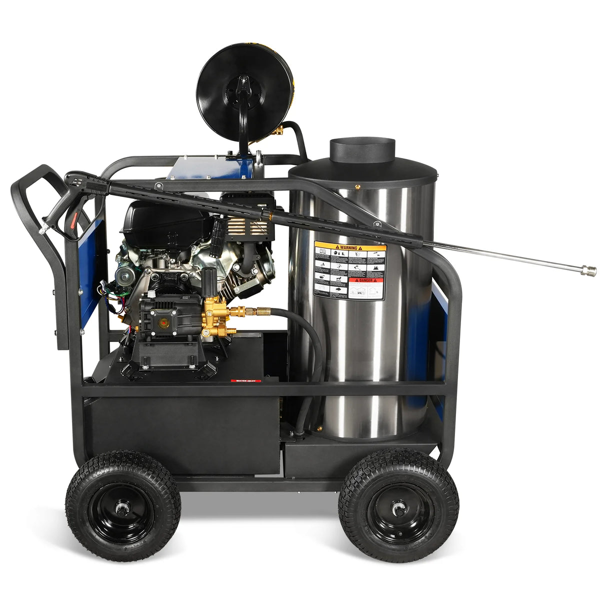 4000 PSI 4 GPM KOHLER E-Start Engine Hot Water Pressure Washer with Hose Reel, HPW40K