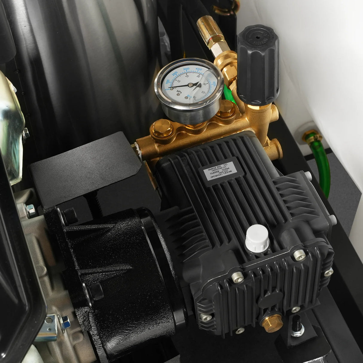 4000 PSI 4 GPM KOHLER E-Start Engine Hot Water Pressure Washer Skid Mounted with 175 Gal Tank, HPW40KT