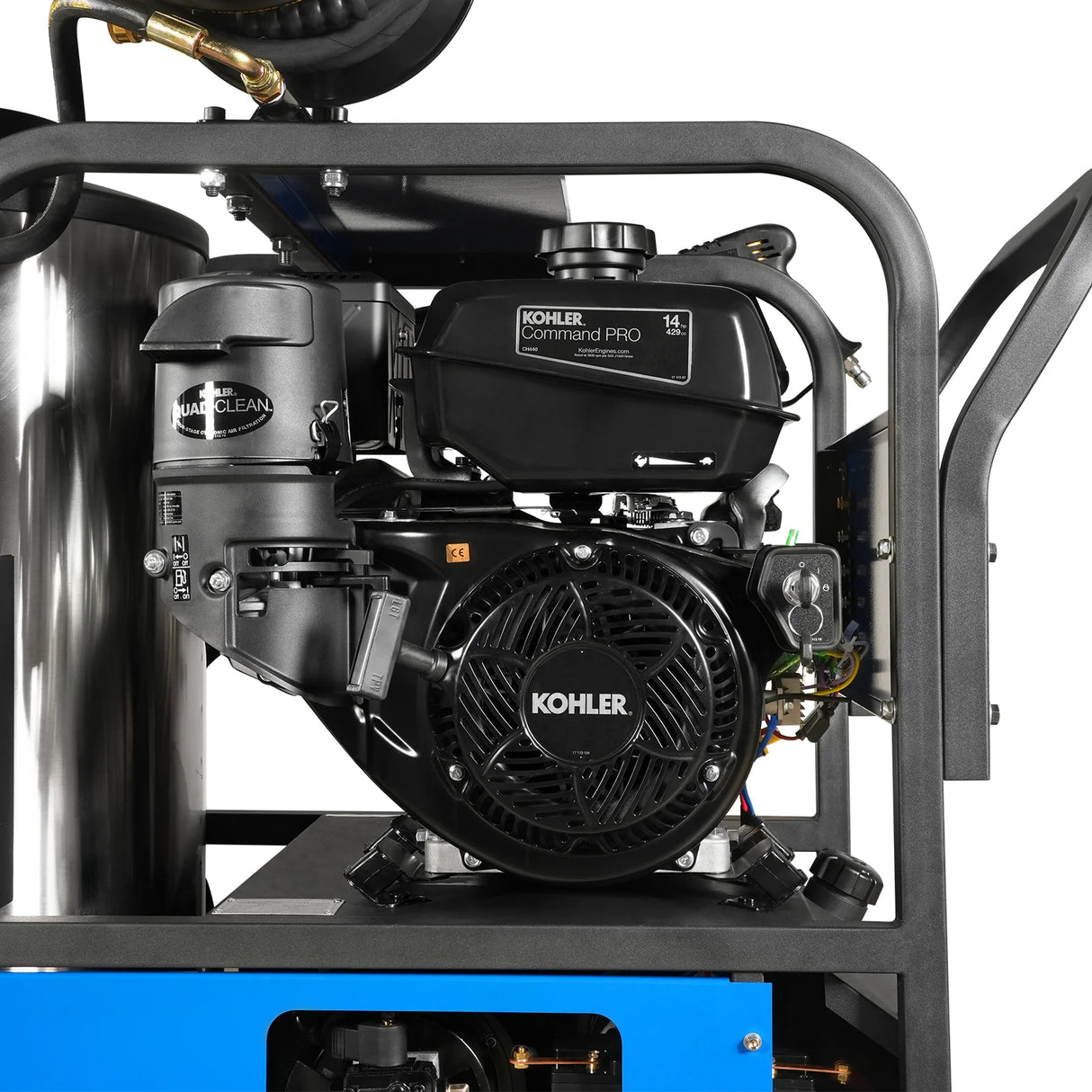 4000 PSI 4 GPM KOHLER E-Start Engine Hot Water Pressure Washer with Hose Reel, HPW40K