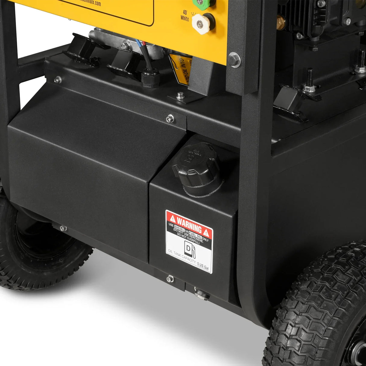 4000 PSI 4 GPM ZONSEN E-Start Engine Hot Water Pressure Washer with Hose Reel, HPW40D