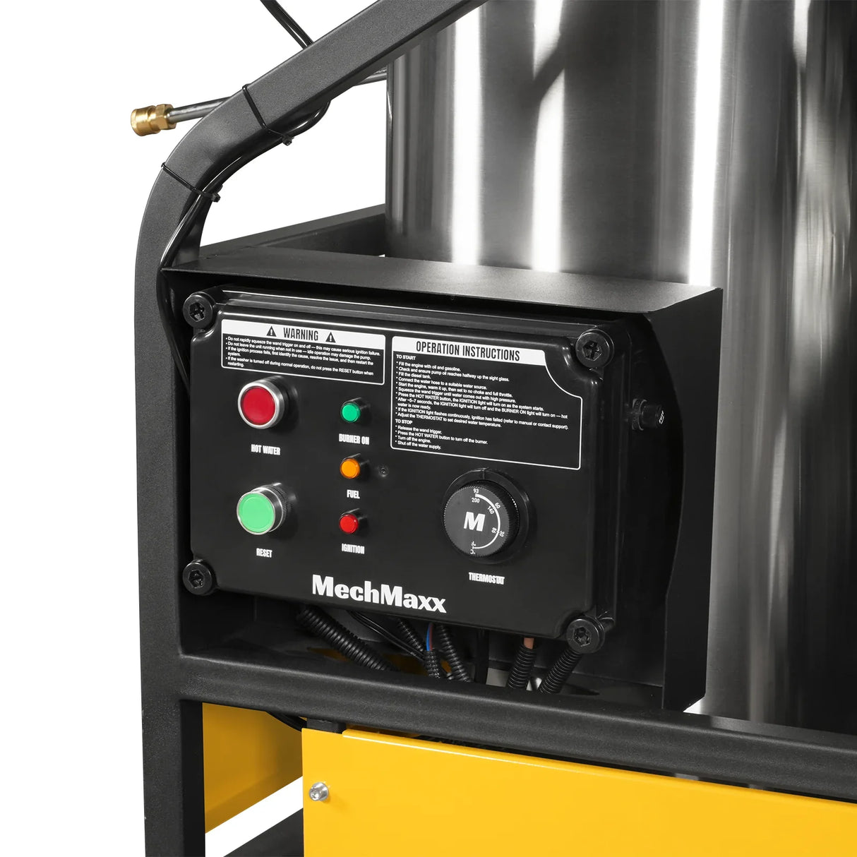 4000 PSI 4 GPM ZONSEN E-Start Engine Hot Water Pressure Washer with Hose Reel, HPW40D