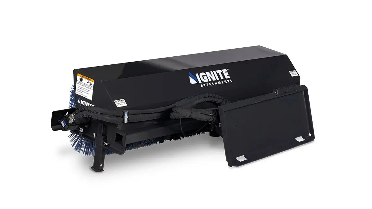 Ignite Attachments 84 in Skid Steer Manual Angle Broom