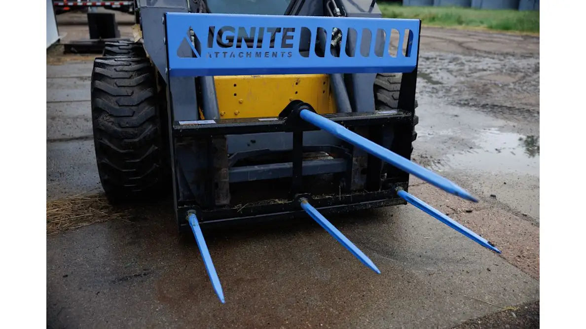 Ignite Attachments 45 in Skid Steer Combo Bale Spear 46895918