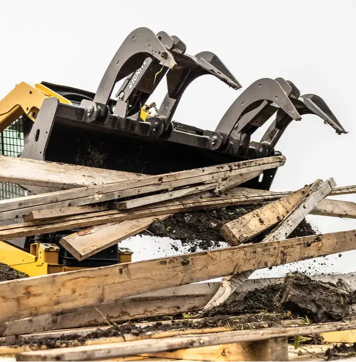 Ignite Attachments 69 in Skid Steer Bucket Grapple