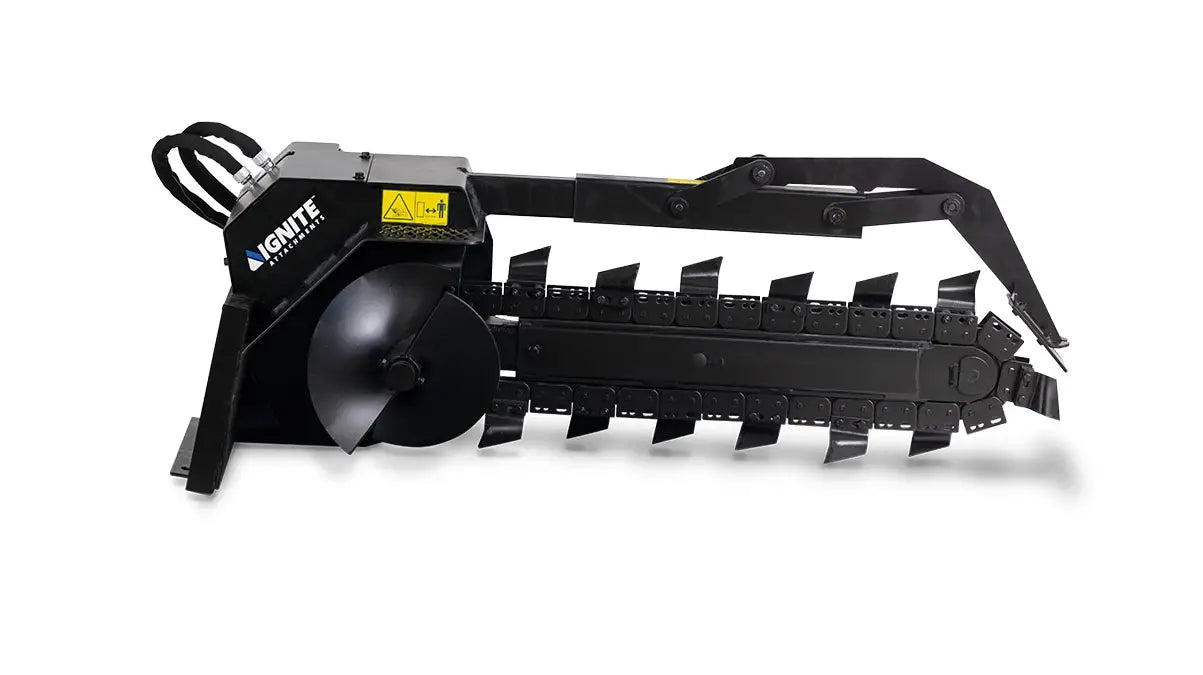 Ignite Attachments 36 x 4 in Mini Skid Steer Trencher