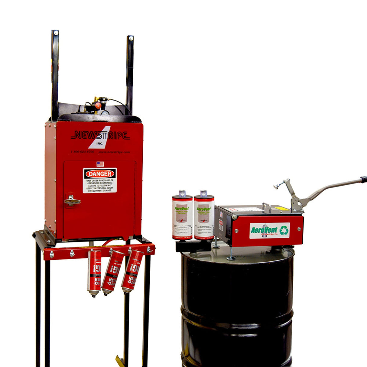 Newstripe AeroVent Crush 3X Aerosol Can Disposal System