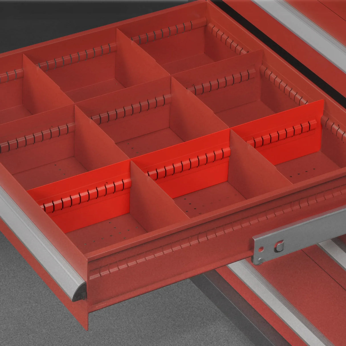 (1 Pack/6 Pcs Depth18.05"Height4.53")Extra Drawer Long Dividers For Modular Tool Cabinet