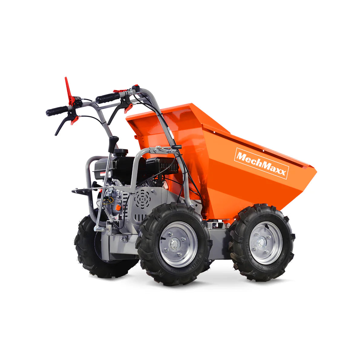 MechMaxx 660lbs Capacity 7HP Gas Powered Wheelbarrow Cart T30 3F+1R Gearbox , T30