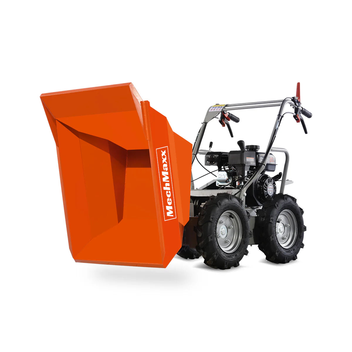 MechMaxx 660lbs Capacity 7HP Gas Powered Wheelbarrow Cart T30 3F+1R Gearbox , T30