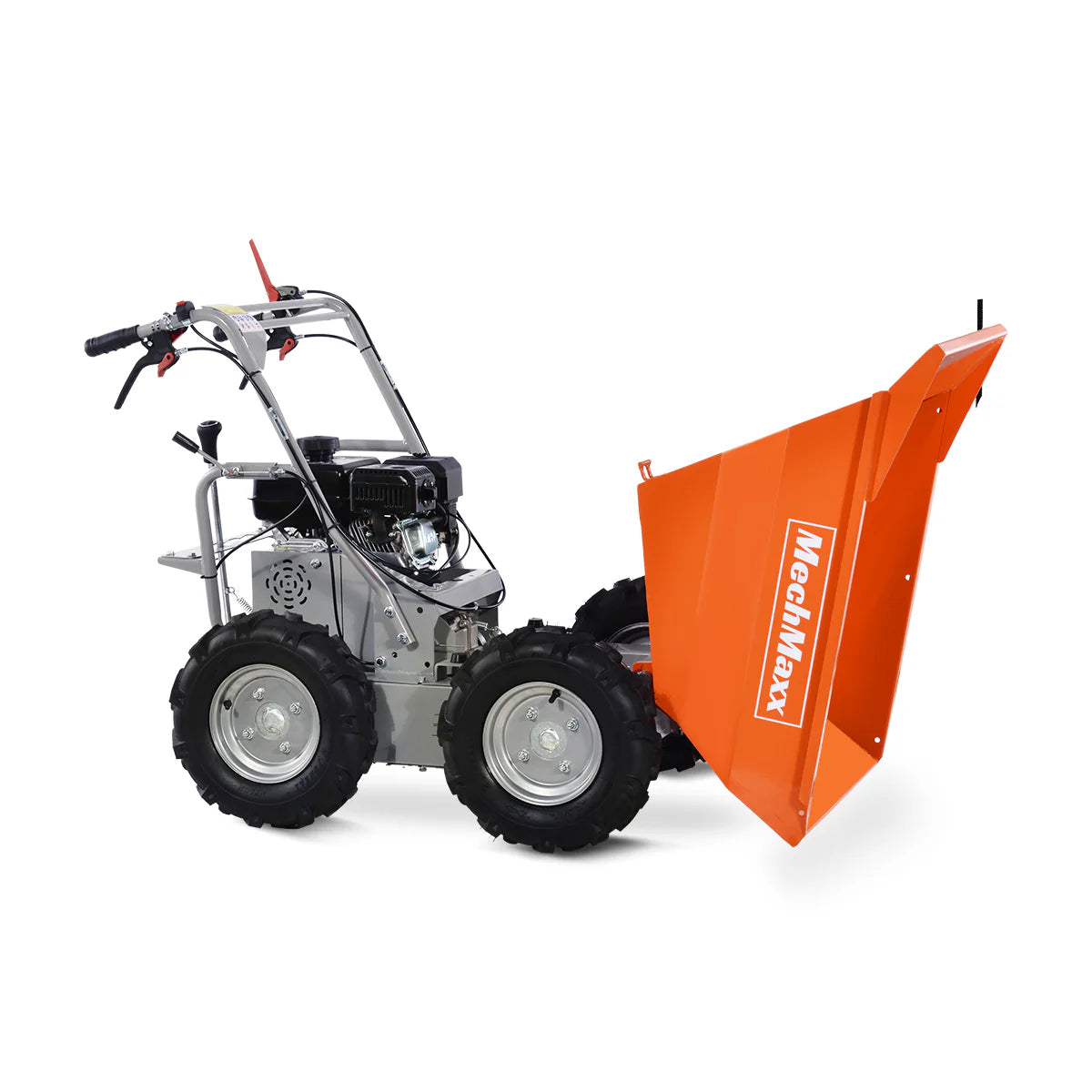 MechMaxx 660lbs Capacity 7HP Gas Powered Wheelbarrow Cart T30 3F+1R Gearbox , T30