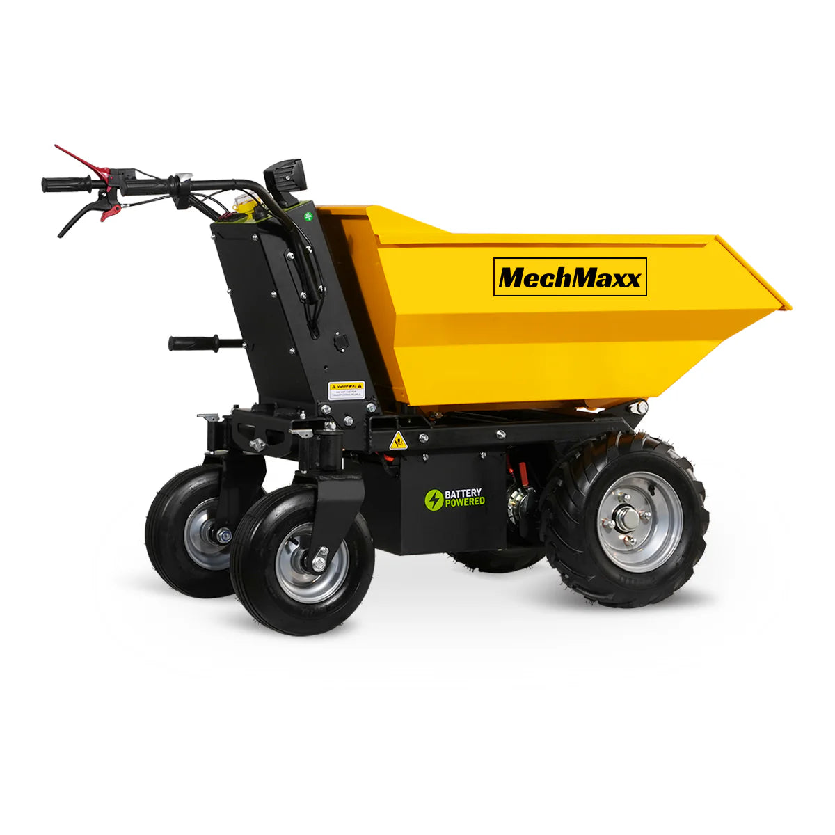 MechMaxx 1100Lbs Loading Battery Powered Barrow Electric Mini Dumper for Sale, 1000W 48V Brushless DC Motor, E50