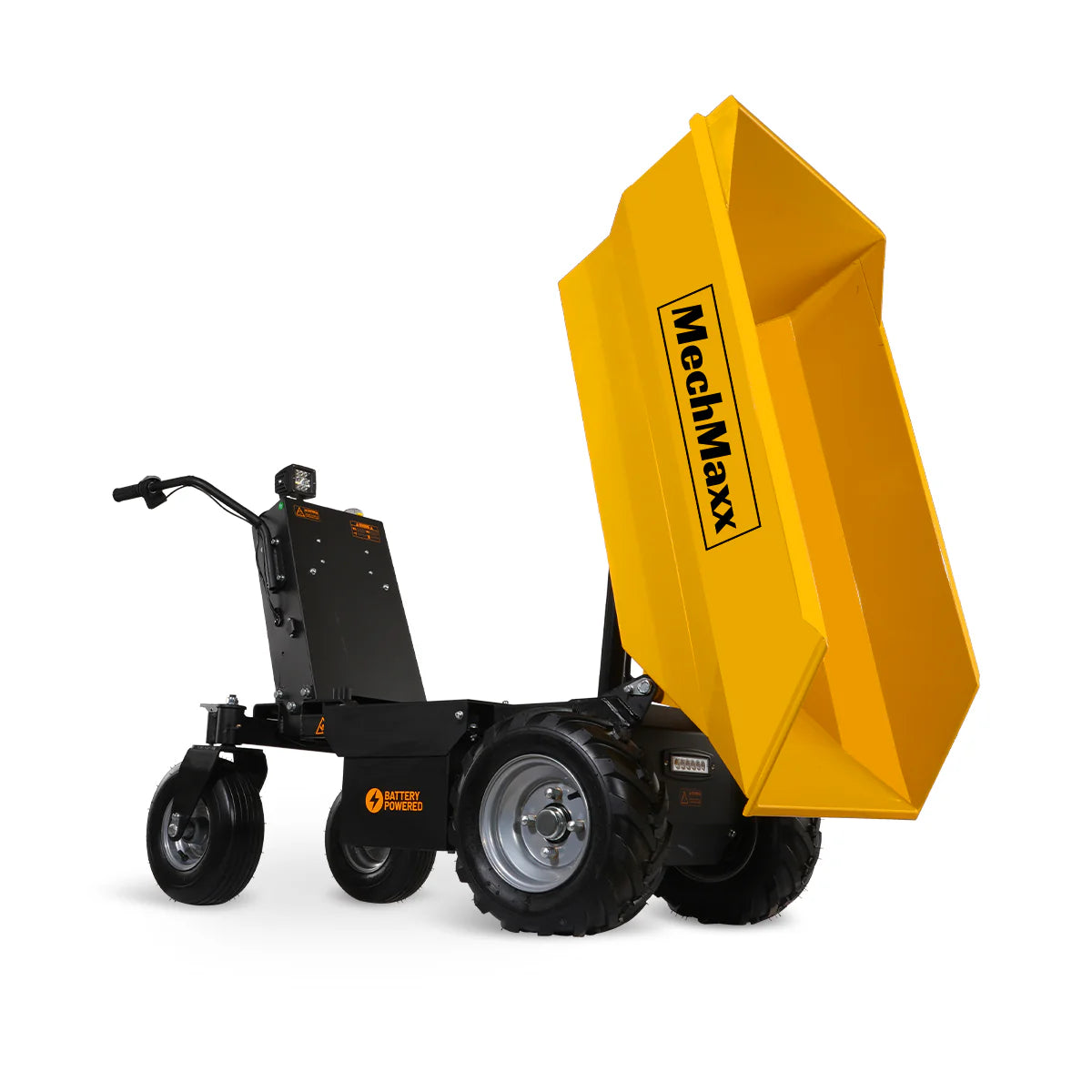 MechMaxx 1100lb Loading 1000W DC Motor 48V Battery Powered Hydraulic Tipping Dump Cart, EH50