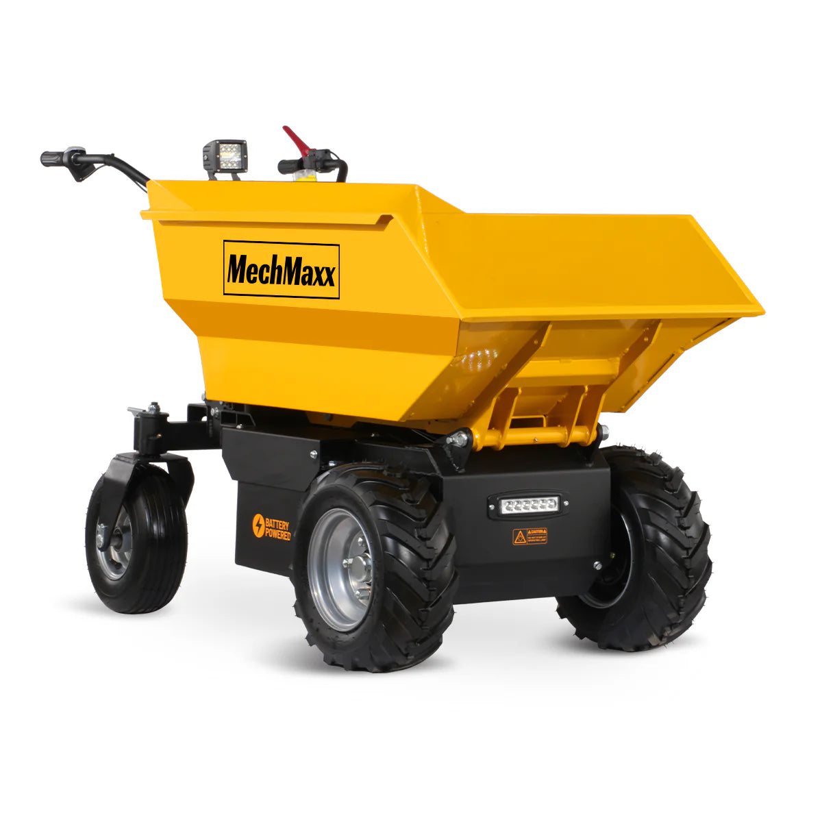 MechMaxx 1100lb Loading 1000W DC Motor 48V Battery Powered Hydraulic Tipping Dump Cart, EH50