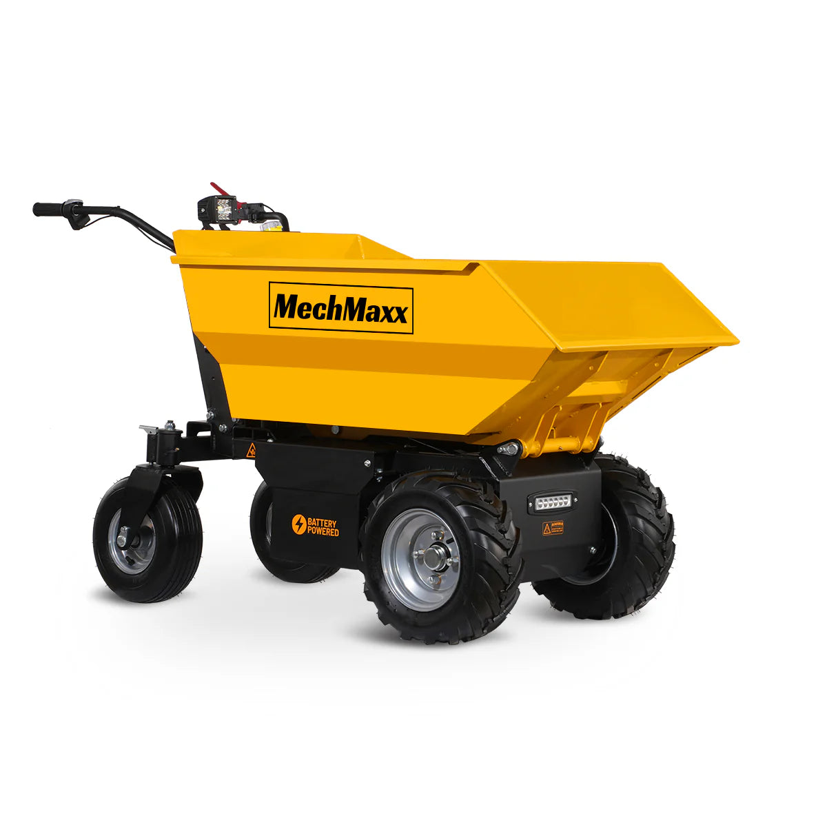MechMaxx 1100lb Loading 1000W DC Motor 48V Battery Powered Hydraulic Tipping Dump Cart, EH50