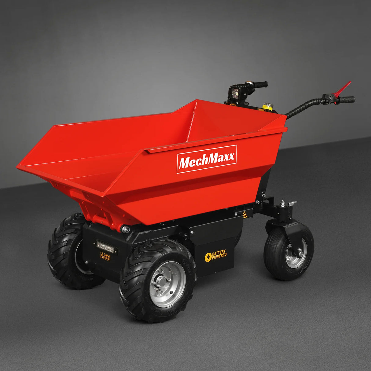 MechMaxx 1100lb Loading 1000W DC Motor 48V Battery Powered Hydraulic Tipping Dump Cart, EH50