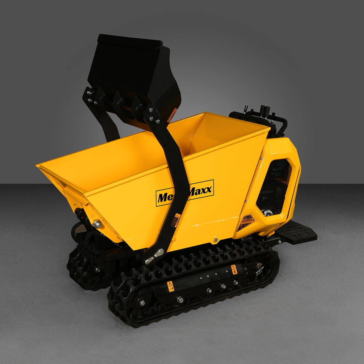 MechMaxx 1800lb 420cc E-start Gas Engine Stand-ON Hydraulic Track Dumper with Self-Loading , T80