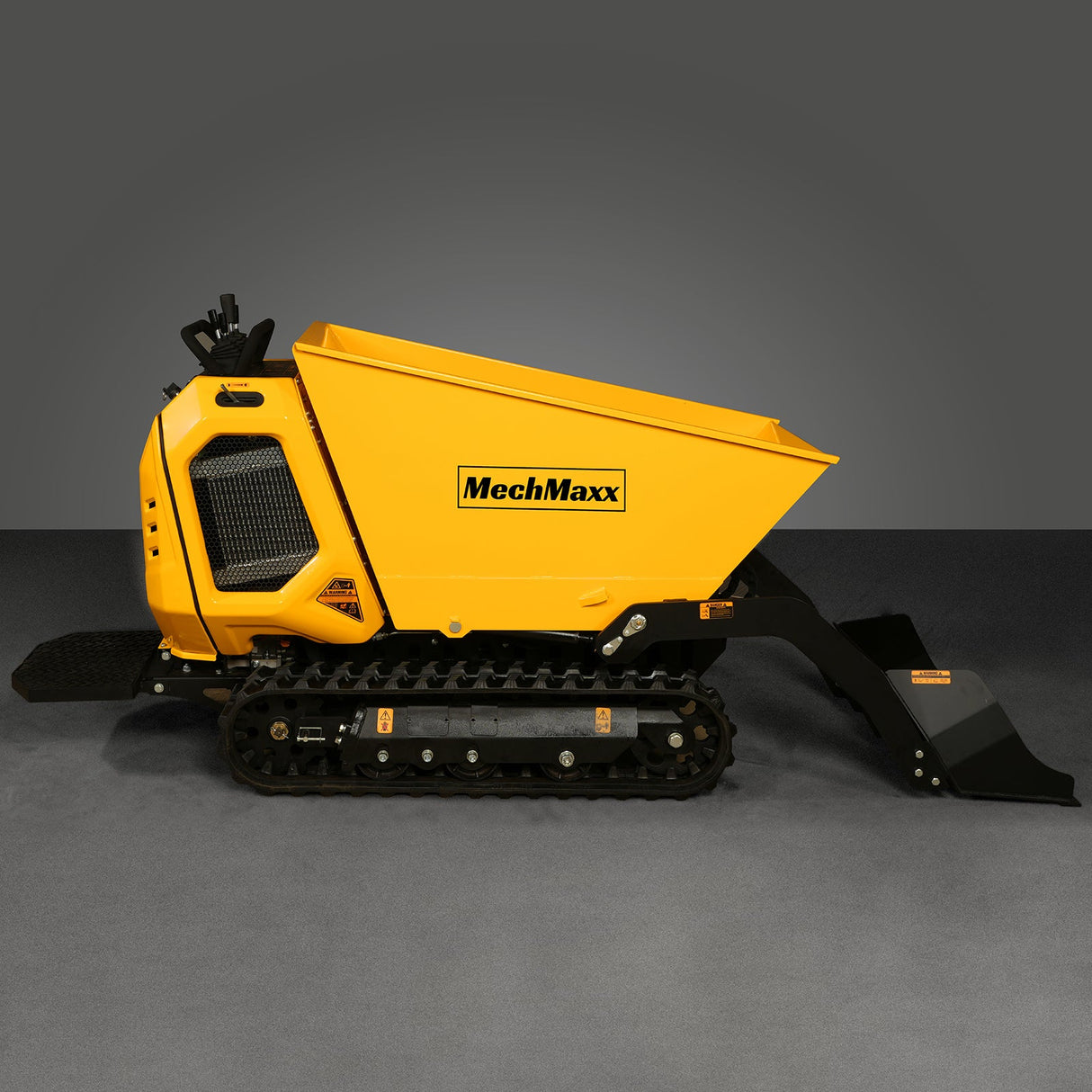 MechMaxx 1800lb 420cc E-start Gas Engine Stand-ON Hydraulic Track Dumper with Self-Loading , T80