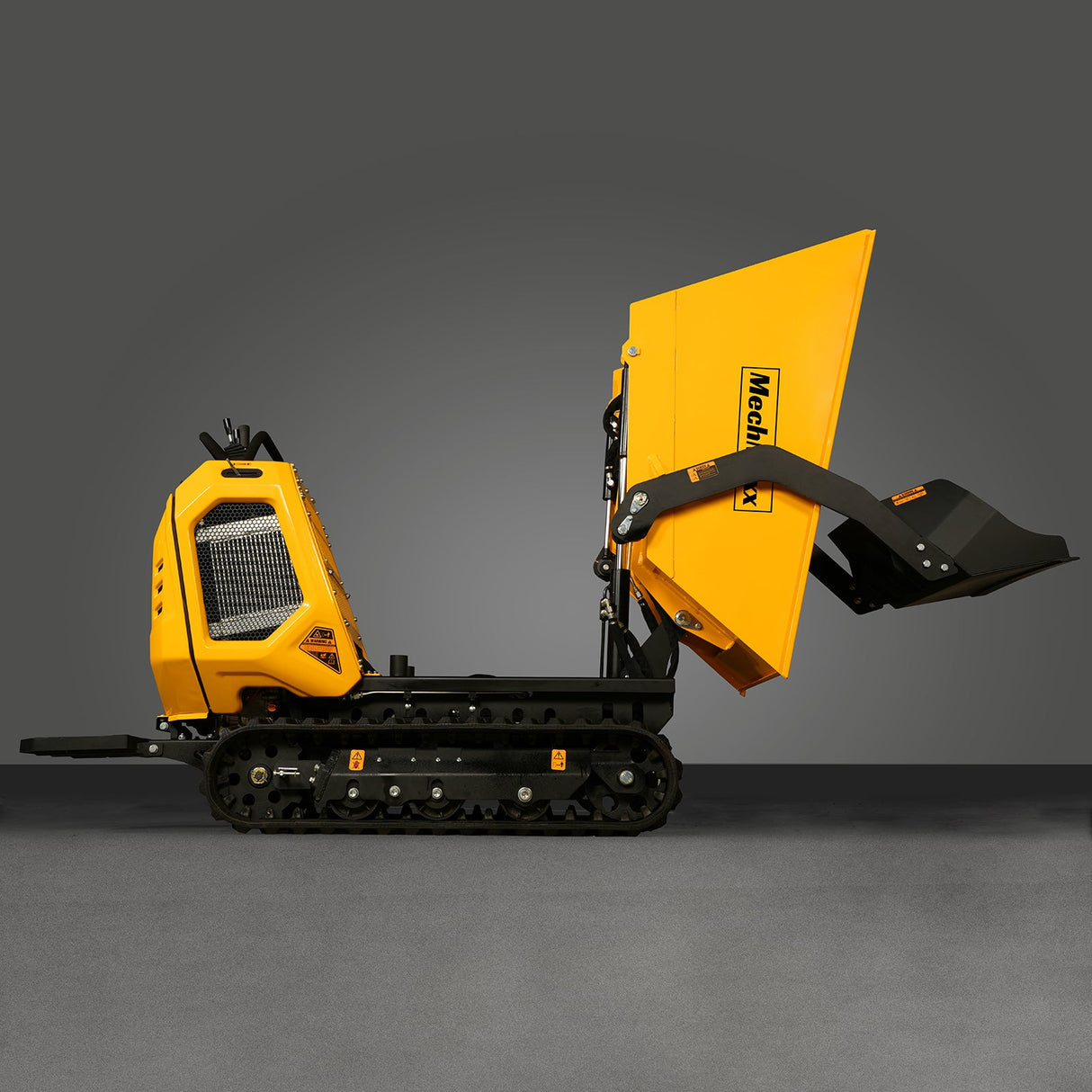 MechMaxx 1800lb 420cc E-start Gas Engine Stand-ON Hydraulic Track Dumper with Self-Loading , T80