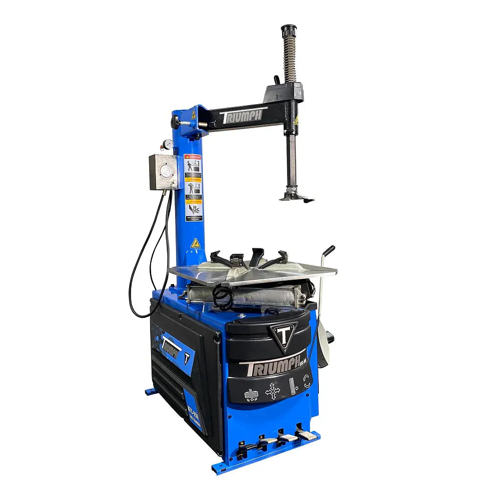 Triumph NTC-950 Tire Changer — Swing-Arm Rim Clamp, 16–28″ Clamping, 5,500-lb Bead Breaker, 110V