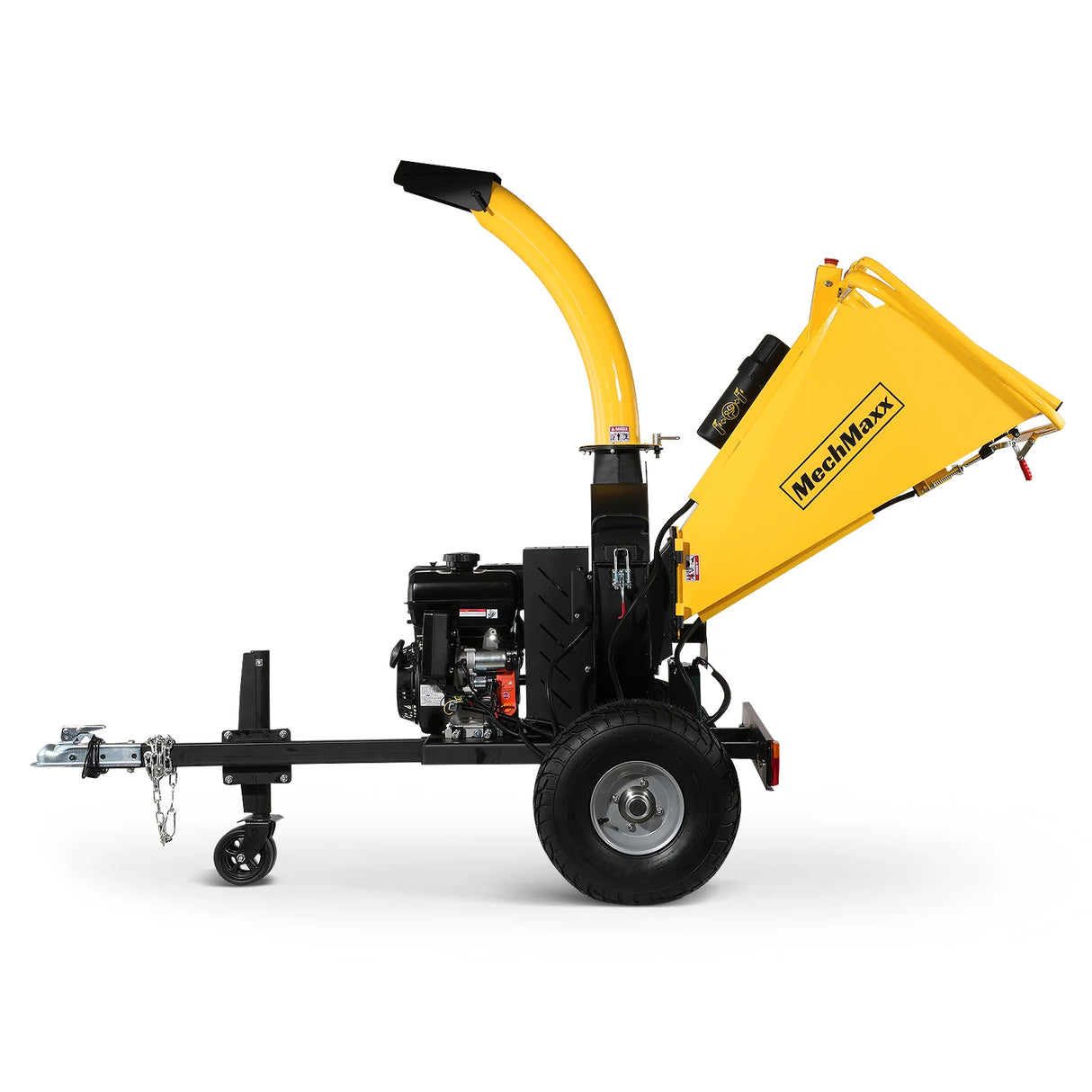 MechMaxx 5 inch E-start DUCAR 420cc 15hp Gasoline Engine Powered Disc Wood Chipper with Taillight , P4205