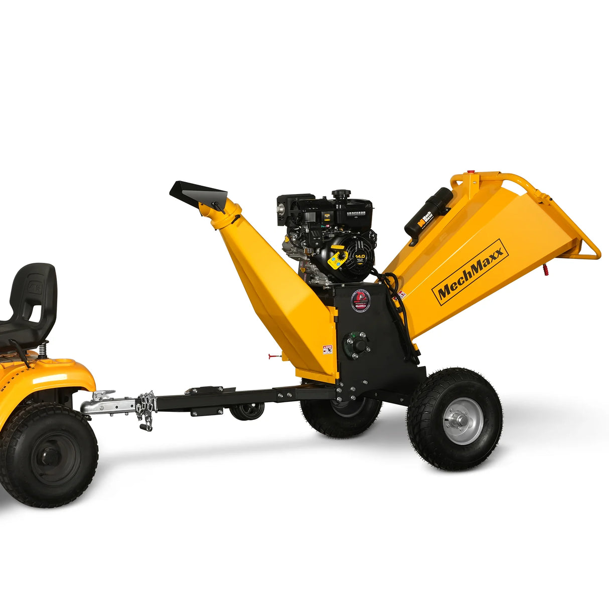 MechMaxx 6 inch E-start B&S VANGUARD 408cc 14hp Gasoline Engine Powered Drum Wood Chipper, P4206