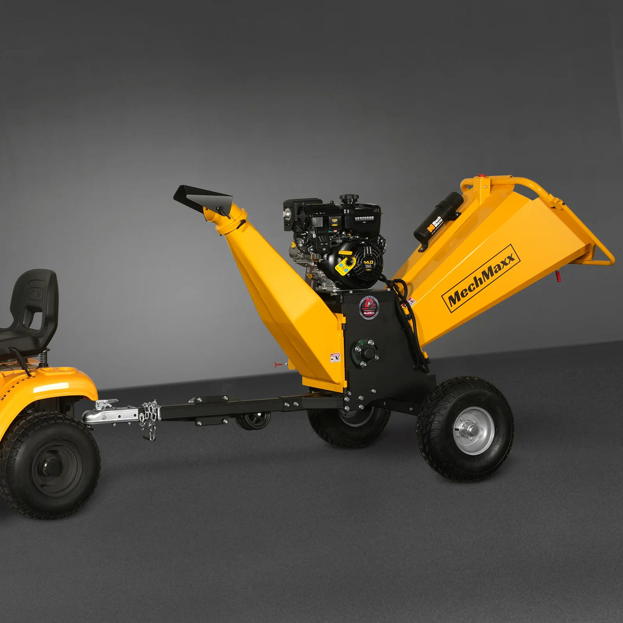 MechMaxx 6 inch E-start B&S VANGUARD 408cc 14hp Gasoline Engine Powered Drum Wood Chipper, P4206