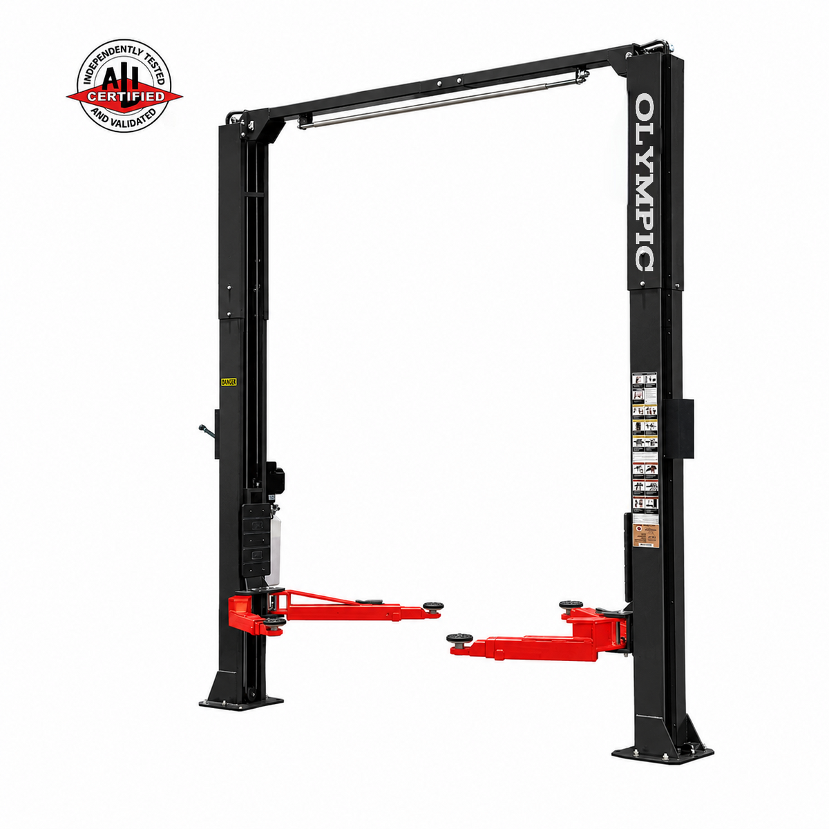Olympic Equipment 10,000 lb ALI-Certified Super Asymmetric 2-Post Car Lift 2PAS-10