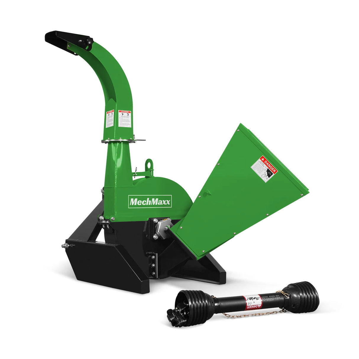 MechMaxx 3-Point PTO Stump Grinder & Wood Chipper Bundle – Green