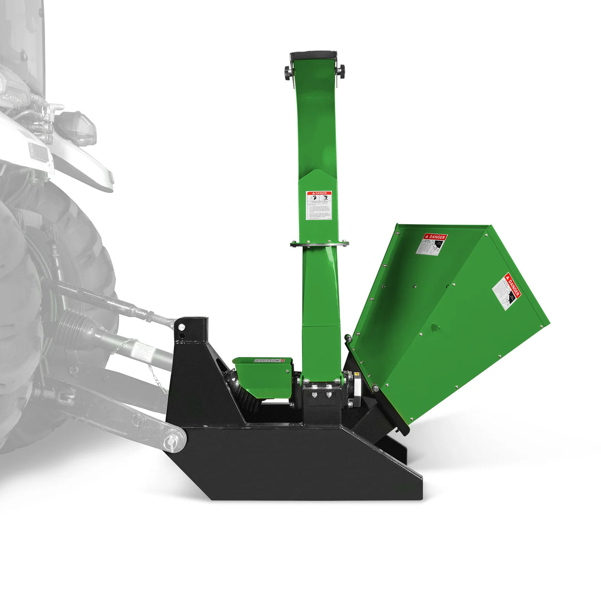 MechMaxx 3-Point PTO Stump Grinder & Wood Chipper Bundle – Green