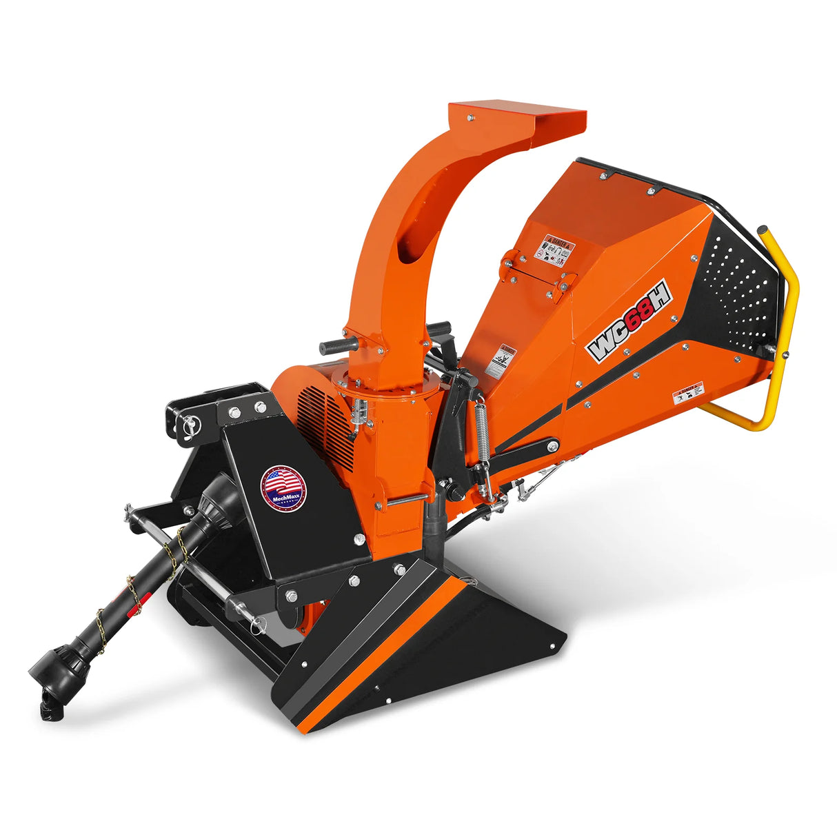 6" 3 Point Hydraulic Feeding PTO Wood Chipper for 20-50HP Tractor, WC68H