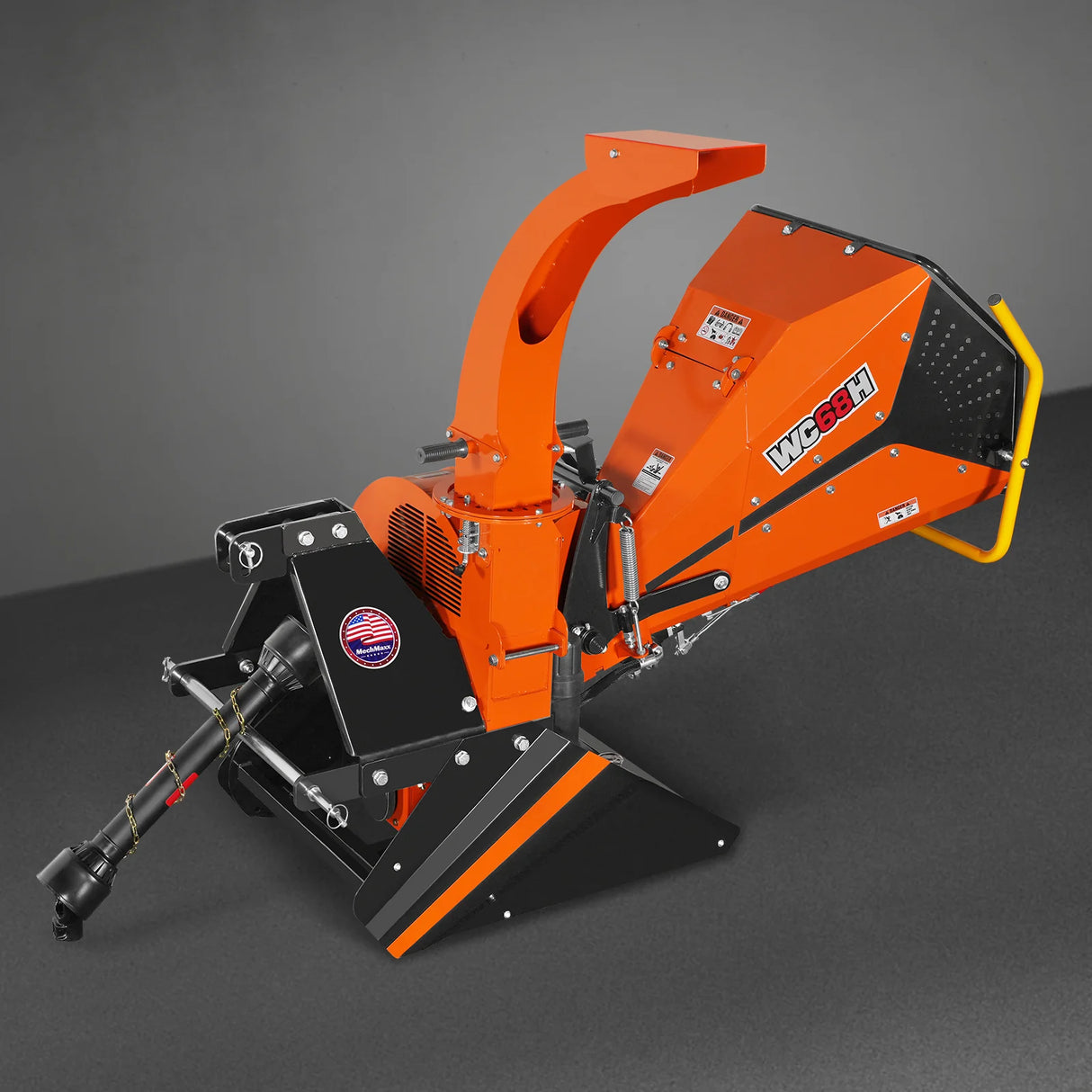 6" 3 Point Hydraulic Feeding PTO Wood Chipper for 20-50HP Tractor, WC68H