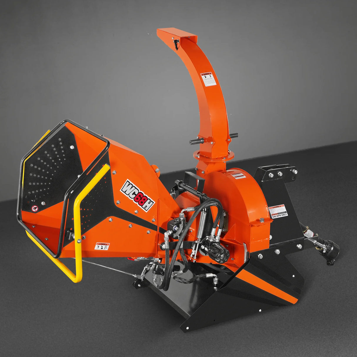 6" 3 Point Hydraulic Feeding PTO Wood Chipper for 20-50HP Tractor, WC68H