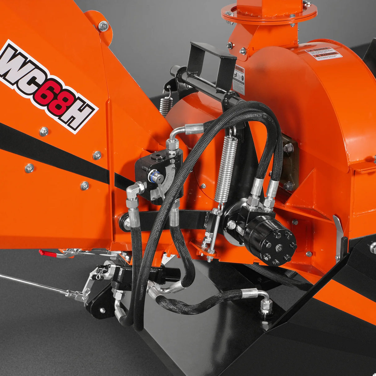 6" 3 Point Hydraulic Feeding PTO Wood Chipper for 20-50HP Tractor, WC68H
