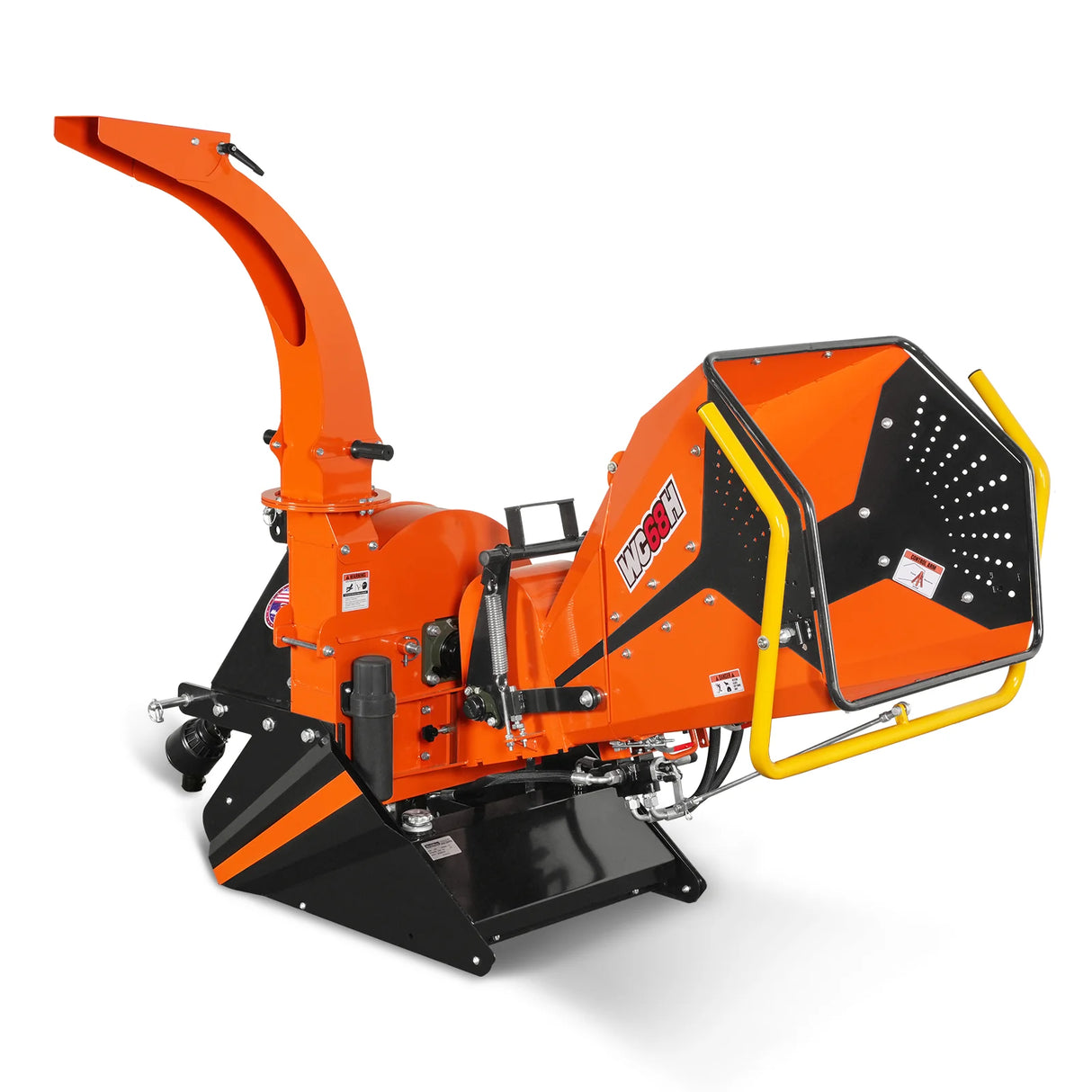 6" 3 Point Hydraulic Feeding PTO Wood Chipper for 20-50HP Tractor, WC68H