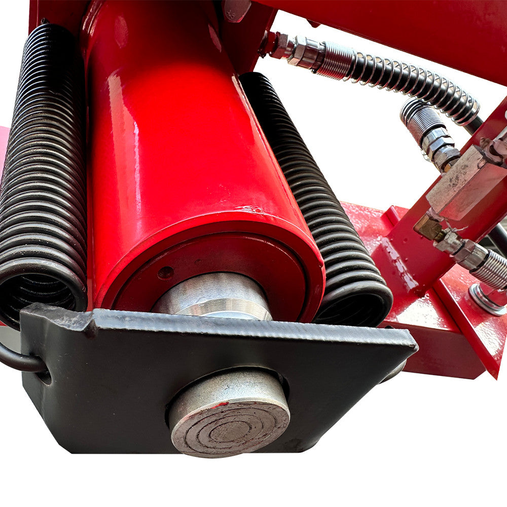 Katool SP50L shop press ram and pressure gauge detail