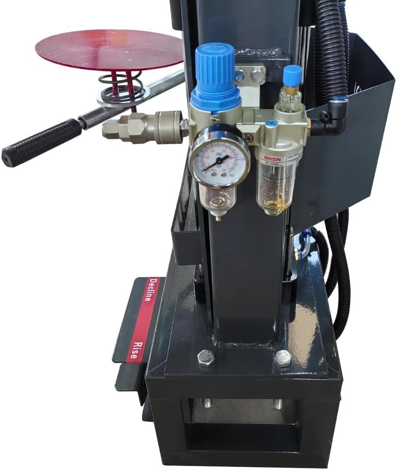 Katool SC-3T strut spring compressor safety chain and locking mechanism