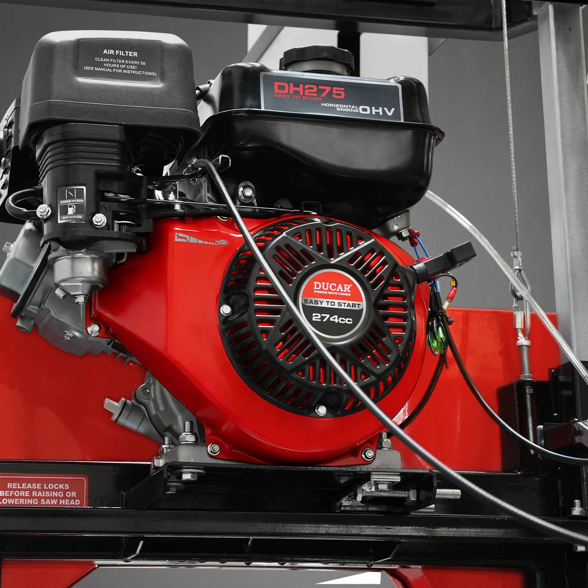 MechMaxx 22" Portable Sawmill, 274cc 8.1HP Gasoline Engine, 18" Board Width, 13' Track Length, SM-22