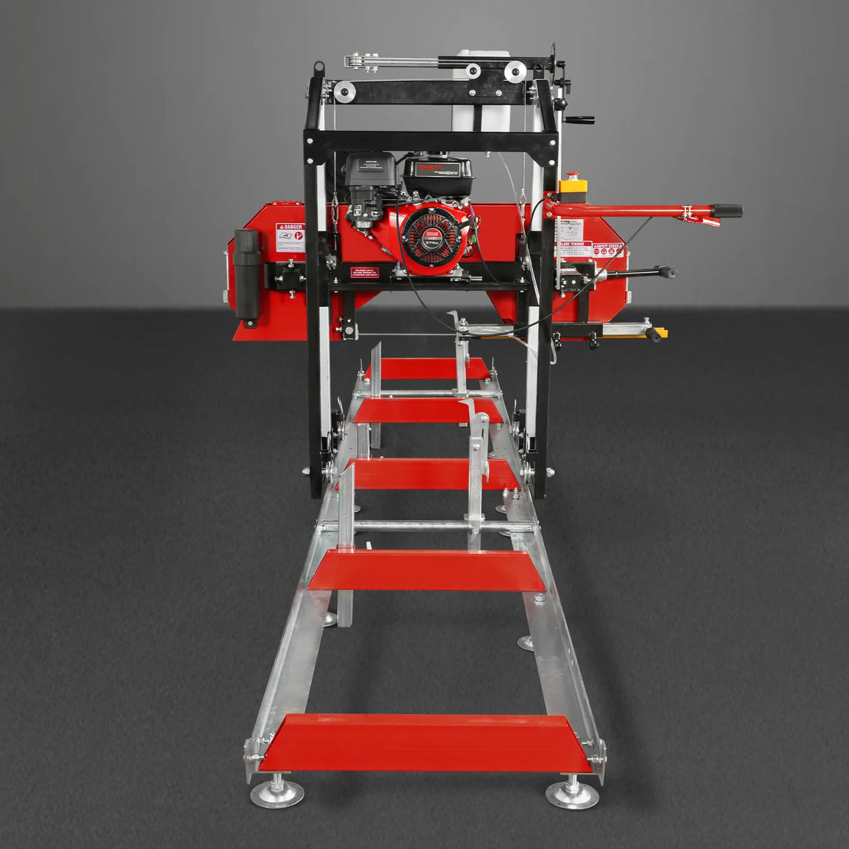 MechMaxx 22" Portable Sawmill, 274cc 8.1HP Gasoline Engine, 18" Board Width, 13' Track Length, SM-22