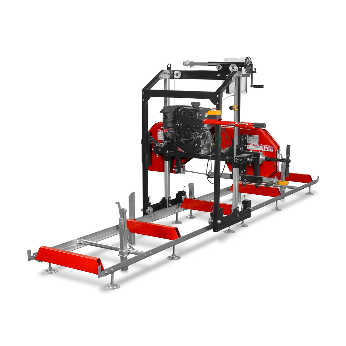 MechMaxx 22" Portable Sawmill, KOHLER 9.5hp 277cc Gasoline Engine, 18" Board Width, 13' Track Length, SM-22